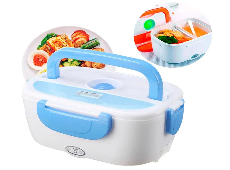 HeatBox™ – Lonchera Eléctrica Portátil para Calentar Comida