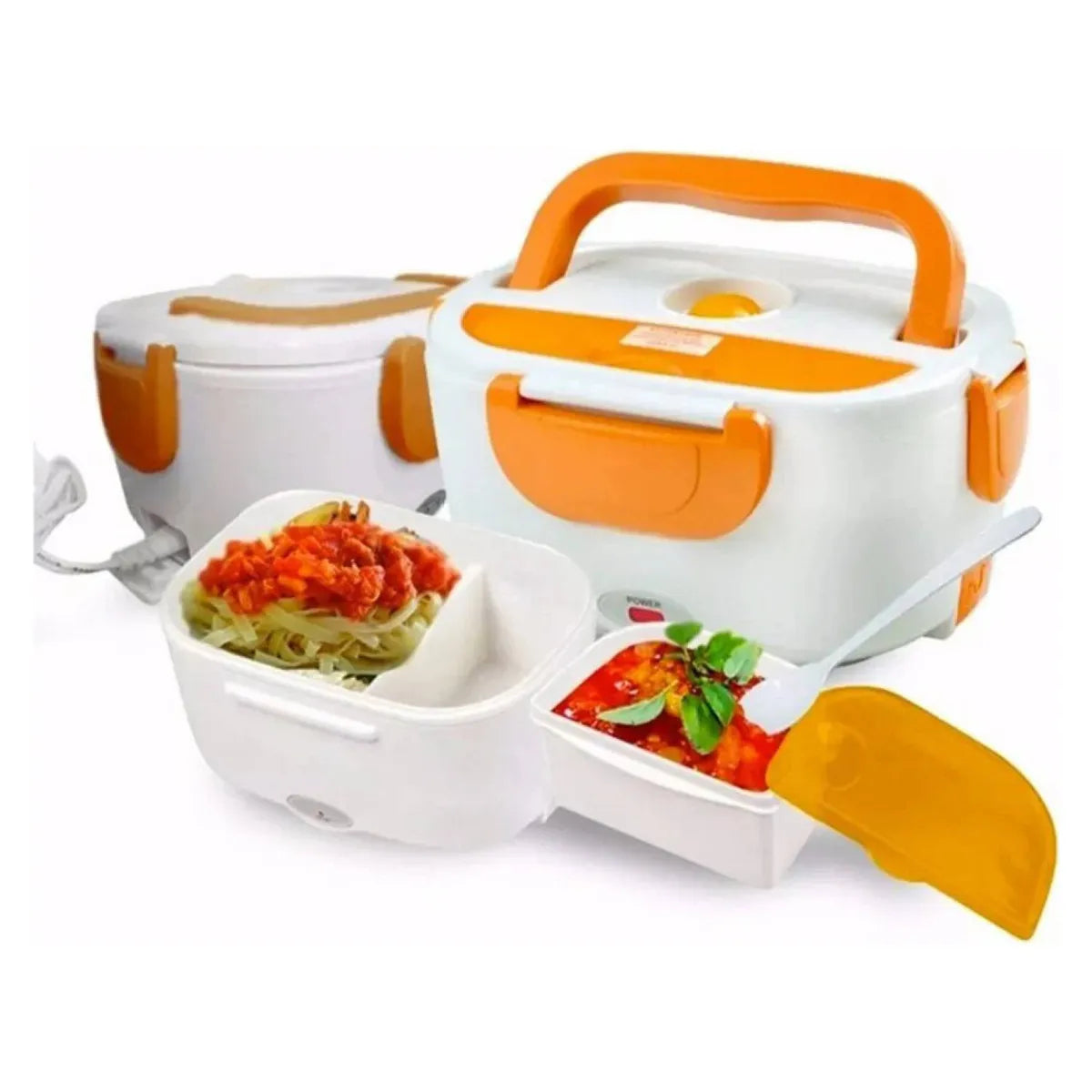 HeatBox™ – Lonchera Eléctrica Portátil para Calentar Comida